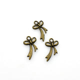 30PCS Bow-knot Charms,Antique Bronze Tone-RS950