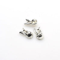 20PCS Rabbit Head Charms,Antique Silver Tone 3D-RS795