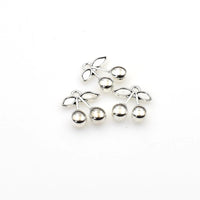 15PCS Double Cherry Charms,Antique Silver Tone 3D-RS1104