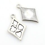 20PCS Poker Charms,Antique Silver Tone-RS1094