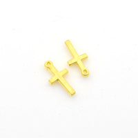 25PCS Gold Cross Charms-RS922