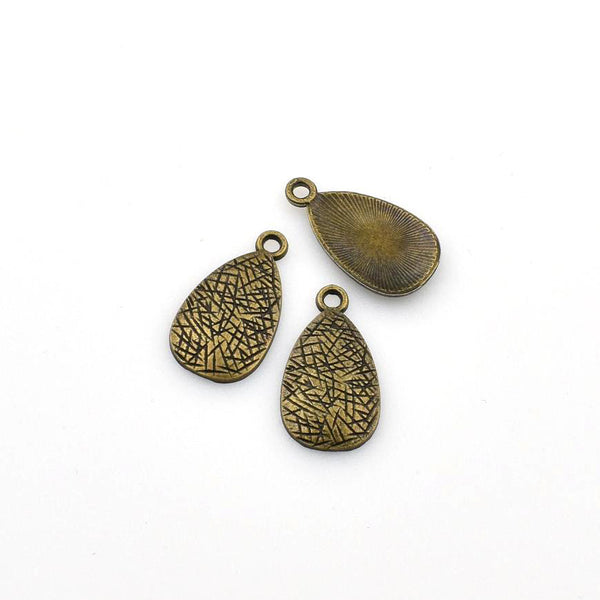 20PCS Teardrop Charms,Antique Bronze Tone-RS1180