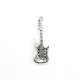 10PCS Guitar Charms,Antique Silver Tone-RS358