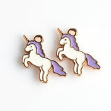 10PCS Enamel Unicorn Charms 3 Colors Available-RS1007