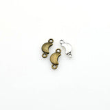 40PCS Little Moon Connector Charms,2 Colors Available-RS162