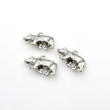 10PCS Polar Bear Charms,Antique Silver Tone 3D-RS369