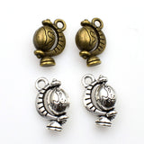 15PCS Globe Charms,2 Colors Available,3D-RS202