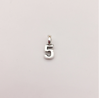 10PCS Number Charms 0-9,Antique Silver Tone-RS1202