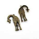 8PCS Giraffe Charms,Antique Bronze Tone-RS110