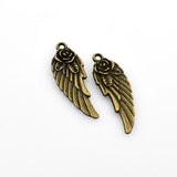 15PCS Rose Wing Charms,2 Colors Available Double Sided-RS310