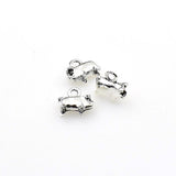 20PCS Cute Pig Charms,Antique Silver Tone 3D-RS345