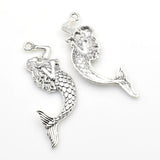 8PCS Big Mermaid Charms 4 Colors Available-RS339