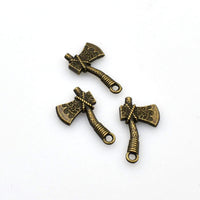 25PCS Axe Charms,2 Colors Available Double Sided-RS385