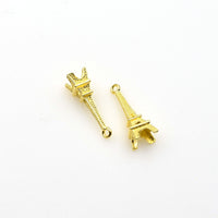 30PCS Tower Charms,3 Colors Available 3D-RS648