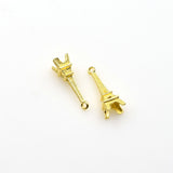 30PCS Tower Charms,3 Colors Available 3D-RS648