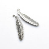 10PCS Feather Charms,2 Colors Available-RS032