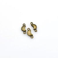 40PCS Little Moon Connector Charms,2 Colors Available-RS162