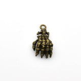 8PCS Skull Hand Charms,2 Colors Available 3D-RS1219