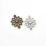 20PCS Flower Connector Charms,2 Colors Available-RS1004