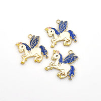 3PCS Enamel Pegasus Charms-RS1043