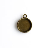 10PCS 14mm Round Cabochon Base Settings,2 Colors Available-B2227