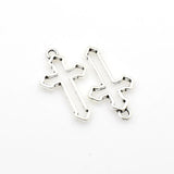 10PCS Cross Frame Charms,2 Colors Available-RS992