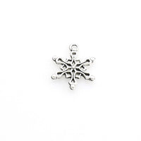 20PCS Snowflake Charms,Antique Silver Tone Double Sided-RS1026