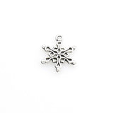 20PCS Snowflake Charms,Antique Silver Tone Double Sided-RS1026