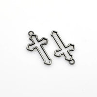 10PCS Cross Frame Charms,2 Colors Available-RS992