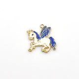 3PCS Enamel Pegasus Charms-RS1043