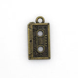 15PCS Retro Music Tape Charms,2 Colors Available-RS151