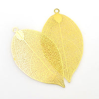 2PCS Ultrathin Big Leaf Charms,5 Colors Available-RS1201