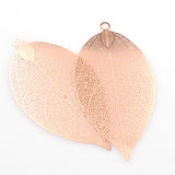 2PCS Ultrathin Big Leaf Charms,5 Colors Available-RS1201