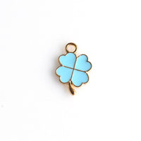 10PCS Enamel Lucky Clover Charms 4 Colors Available-RS1061