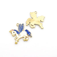 3PCS Enamel Pegasus Charms-RS1043