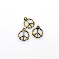 30PCS Peace Charms,2 Colors Available-RS528