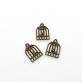 30PCS Birdcage Charms,Antique Bronze Tone-RS1074