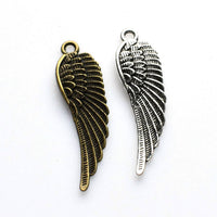 10PCS Detailed Wing Charms,2 Colors Available-RS863