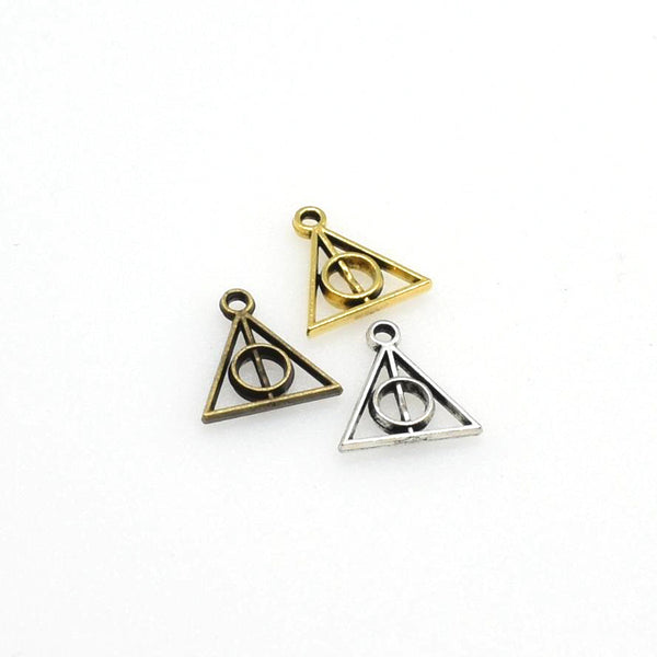 50PCS Little Triangle Charms,3 Colors Available-RS188