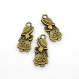 10PCS Girl Charms,Double Sided 2 Colors Available-RS191