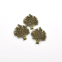 10PCS Bronze Tree Charms,Antique Bronze Tone-RS052