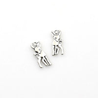 50PCS Fawn Charms,Antique Silver Tone-RS804