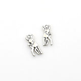 50PCS Fawn Charms,Antique Silver Tone-RS804