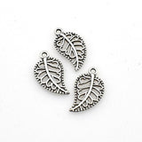 50PCS Little Leaf Charms,Double Sided 3 Colors Available-RS906