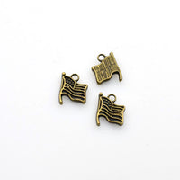 30PCS American Flag Charms,2 Colors Available-RS545