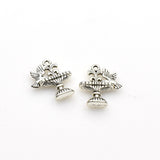 15PCS Fountain Charms,Antique Silver Tone 3D-RS661