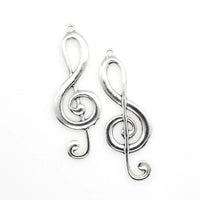 5PCS Music Charms,Treble Pendants,2 Colors Available-RS153