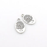 20PCS Oval Tree Charms,2 Colors Available Double Sided-RS927