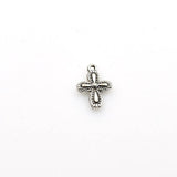 25PCS Cross Charms,Antique Silver Tone Double Sided-RS365