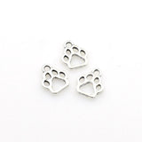 40PCS Bear Foot Charms,4 Colors Available-RS523